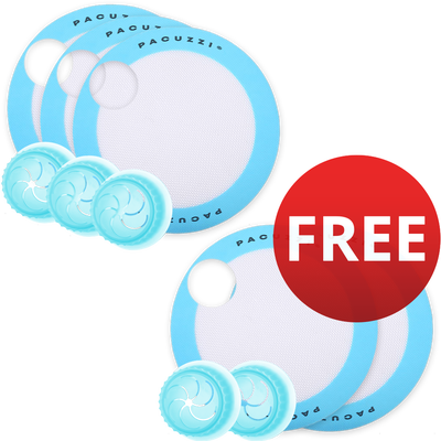 Pacuzzi Silicone Skillet Steamer + Bakers Mat - Bonus Bundle Packs